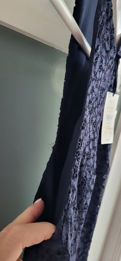 WHISTLES Navy Lace layered dress Sz 8UK - Bnwt Rrp 210