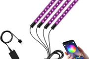 Car LED Interior Lights, Valentines Gifts for Him Her, Car Accessories for Men Women, Car LED Strip Light with USB Port APP Control, Car Stuff Lighting Kits Decoration Car Atmosphere Lights (FREE POSTAGE)