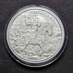 1 Oz Silver Legendary Warriors GENGHIS KHAN