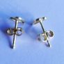 Sterling Silver 925 Gold Plated Heart Stud Earrings 0,5g Image 6