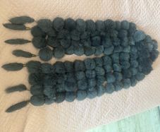 Grey scarf fur imitation Postage included