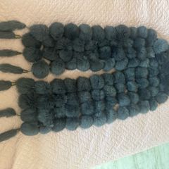 Grey scarf fur imitation Postage included