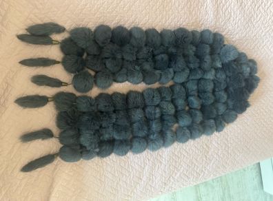 Grey scarf fur imitation Postage included