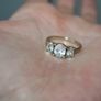 Stunning Radiant Round  Ring 9c Solid Real Gold 375 -  2,9g Image 9