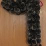 Long Fur Pom Pom Scarf Stole Wrap Image 9