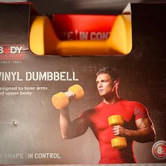 2 x 4 kg vinyl dumbbell set