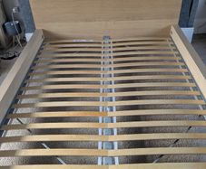 IKEA MALM Bed Frame in white stained oak veneer