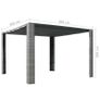 Gazebo with Roof Poly Rattan 300x300x200 cm Grey and Anthracite Image 4