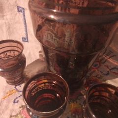 Vintage Shot Glasses & Decanter