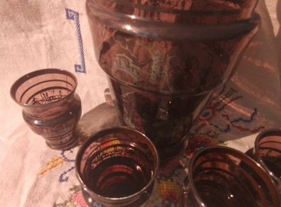 Vintage Shot Glasses & Decanter