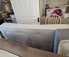 single bed with mattress