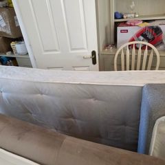 single bed with mattress