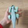 1987 Playskool Definitely Dinosaurs PROTOCERATOPS Green Loose Action Figure 7.5" Image 2