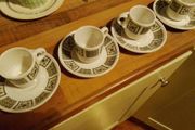 vintage espresso cups and saucers C. 1960s