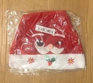 Winking Santa Hat NEW Adult size