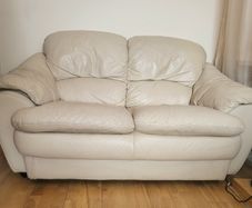 Leather 2 seater sofa