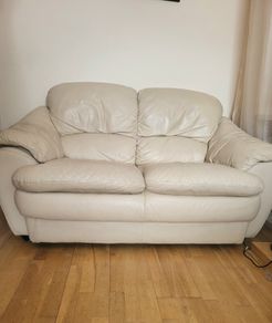 Leather 2 seater sofa