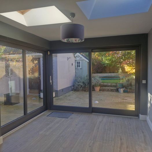 Aluclad sliding door