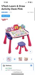 Vtech pink desk