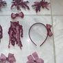 Girls hair accessories x 9 wine / maroon/ burgundy Image 2