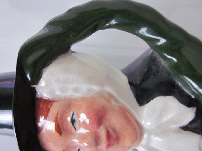 Vintage Kelsboro Ware Hand Painted  Miniture Toby Jug  Welsh Lady.