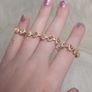 S925 silver rose gold opal bracelet STIFF CLASP Image 4
