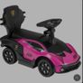 Lamborghini Car 2-in-1 Push-Along Ride On Pink Image 5