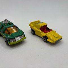 Vintage Matchbox Super Fast No59 Planet Scout and No58 Woosh-n-push
