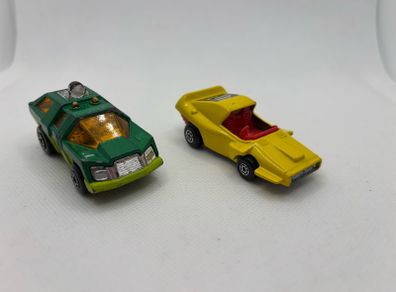 Vintage Matchbox Super Fast No59 Planet Scout and No58 Woosh-n-push