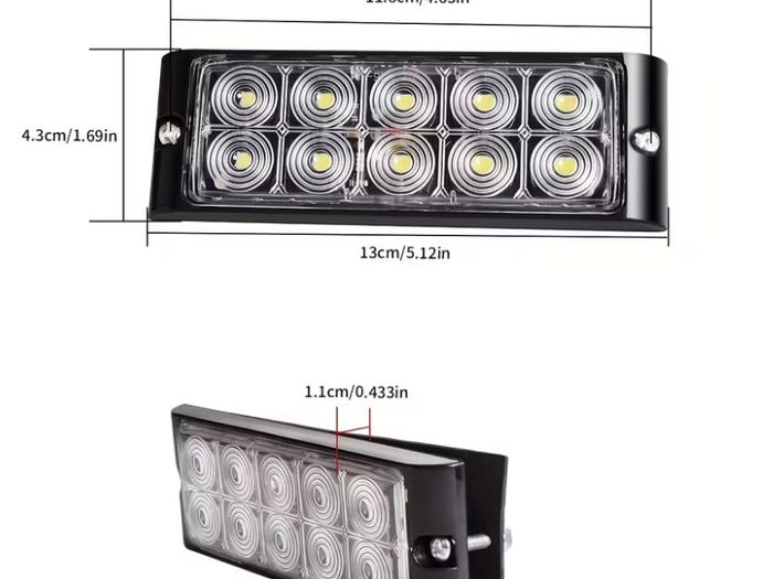 2pcs Truck Multi-Purpose 12/24V LED Light Bar