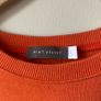 Mint Velvet Orange Side Zip Sweatshirt Cotton Blend  Size M Image 5