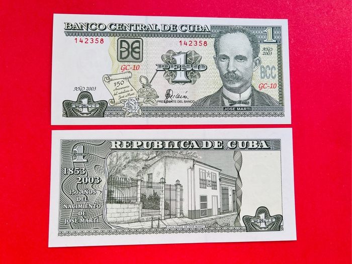 Cuba. 1 Peso  2003   ( UNCIRCULATED )Pick 125a. Commemorative  Issue..
