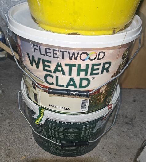 Fleetwood paint weather clad magnolia  c.15L external outdoor