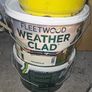 Fleetwood paint weather clad magnolia  c.15L external outdoor Image 2