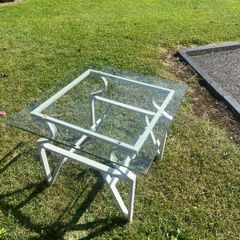 Glass coffee table