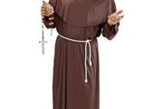Halloween costume - A brown monk hooded robe