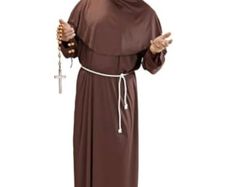 Halloween costume - A brown monk hooded robe