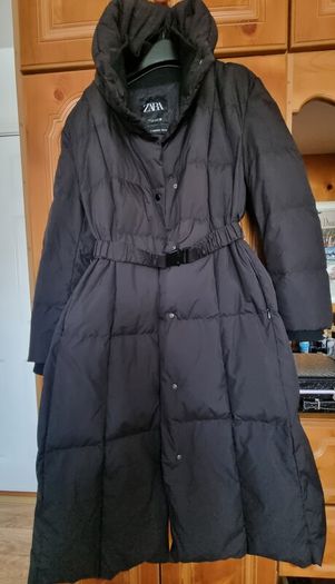 NEW Zara long down/feather coat size S