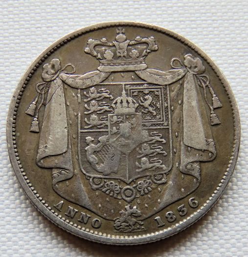 William IIII - Half Crown Sterling Silver Great Britain -1836