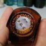 59 - Beautiful Vintage 4oz Bovril Dark Brown Glass Embossed Letters Jar Image 5