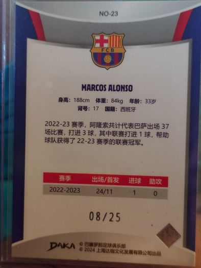 Marcos Alonso Daka /25 Holocene
