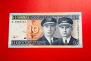 Lithuania  10. Litu   2001. Pick  68.  Uncirculated