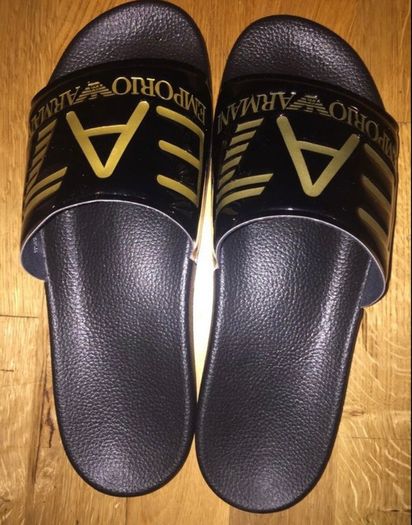 Emporio Armani Sliders size 45 brand new with tag