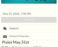 Pixies tonight