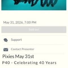 Pixies tonight