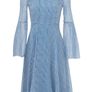 LK Bennett Abbie Blue Silk Dress Size 8 Image 2