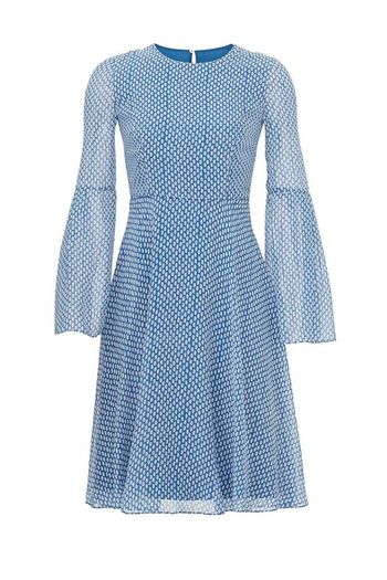 LK Bennett Abbie Blue Silk Dress Size 8