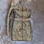 Zhivago One Shoulder Sequin Mini Dress AU 8 UK 8 In Champagne Gold Zig Zag Party Dress. Image 2