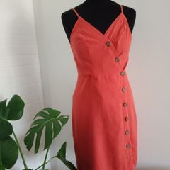 Linen dress Brand new size 8-10
