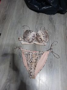 river island snake print bikini